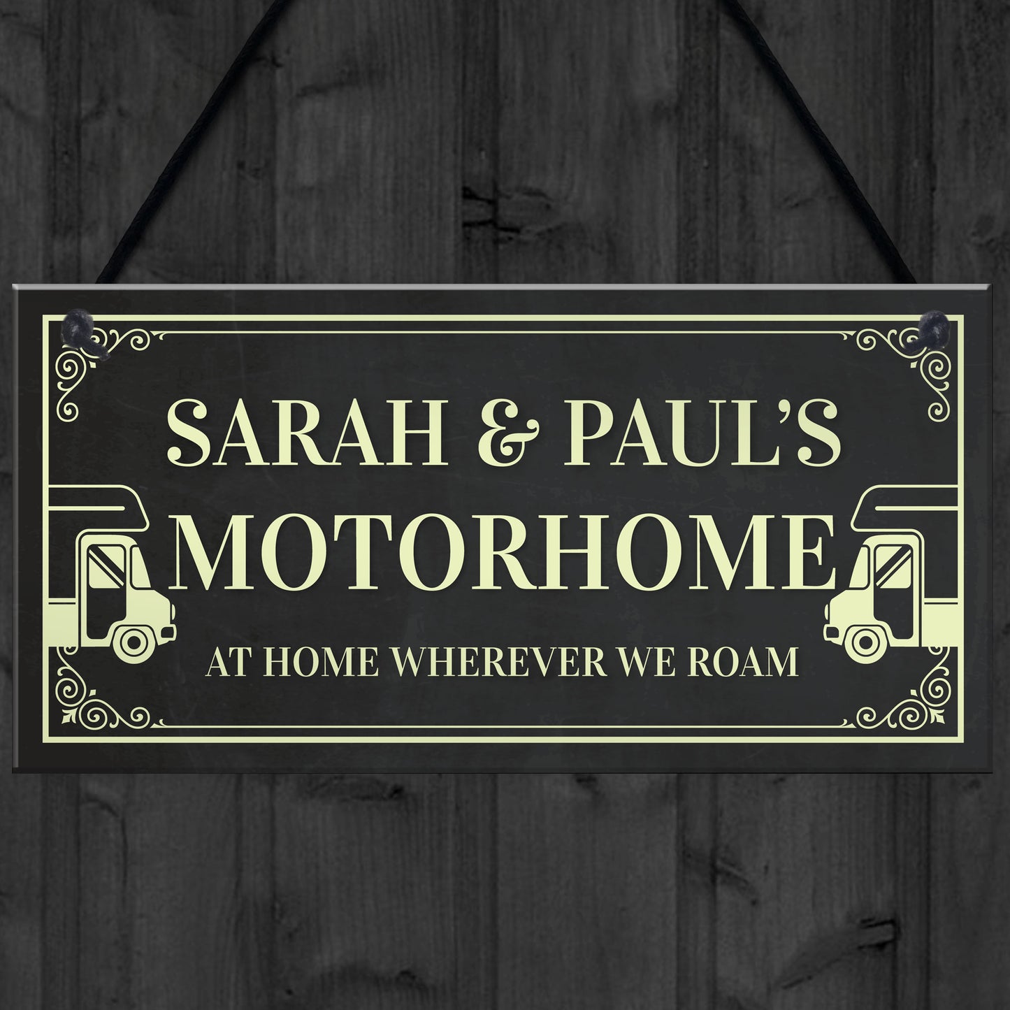 Personalised Motorhome Sign Motorhome Accessories Door Sign