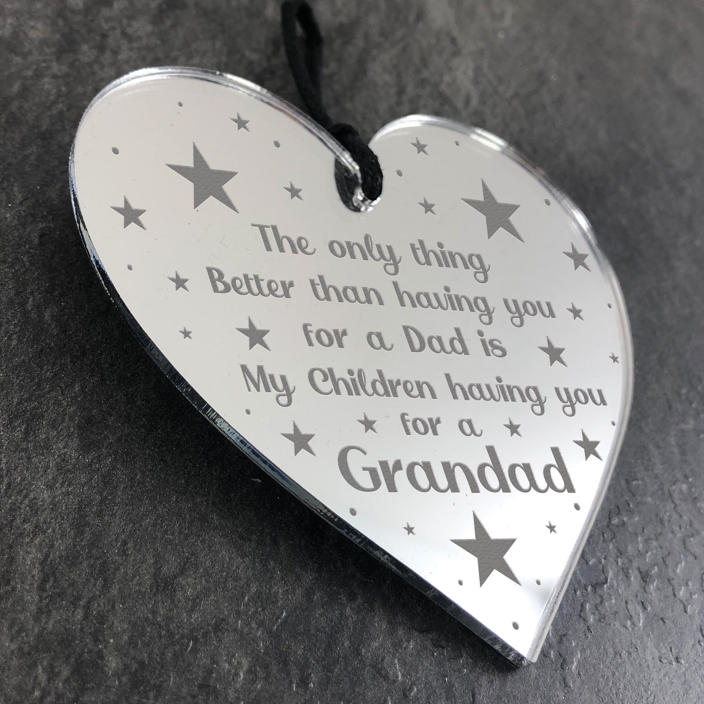 Gift For Grandad Birthday Christmas Engraved Heart Thank You