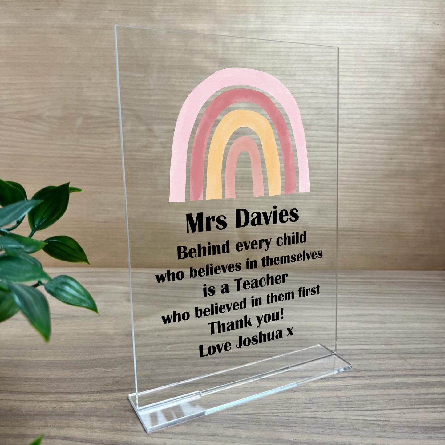 Personalised Teacher Gifts Thank You End Of School Nursery