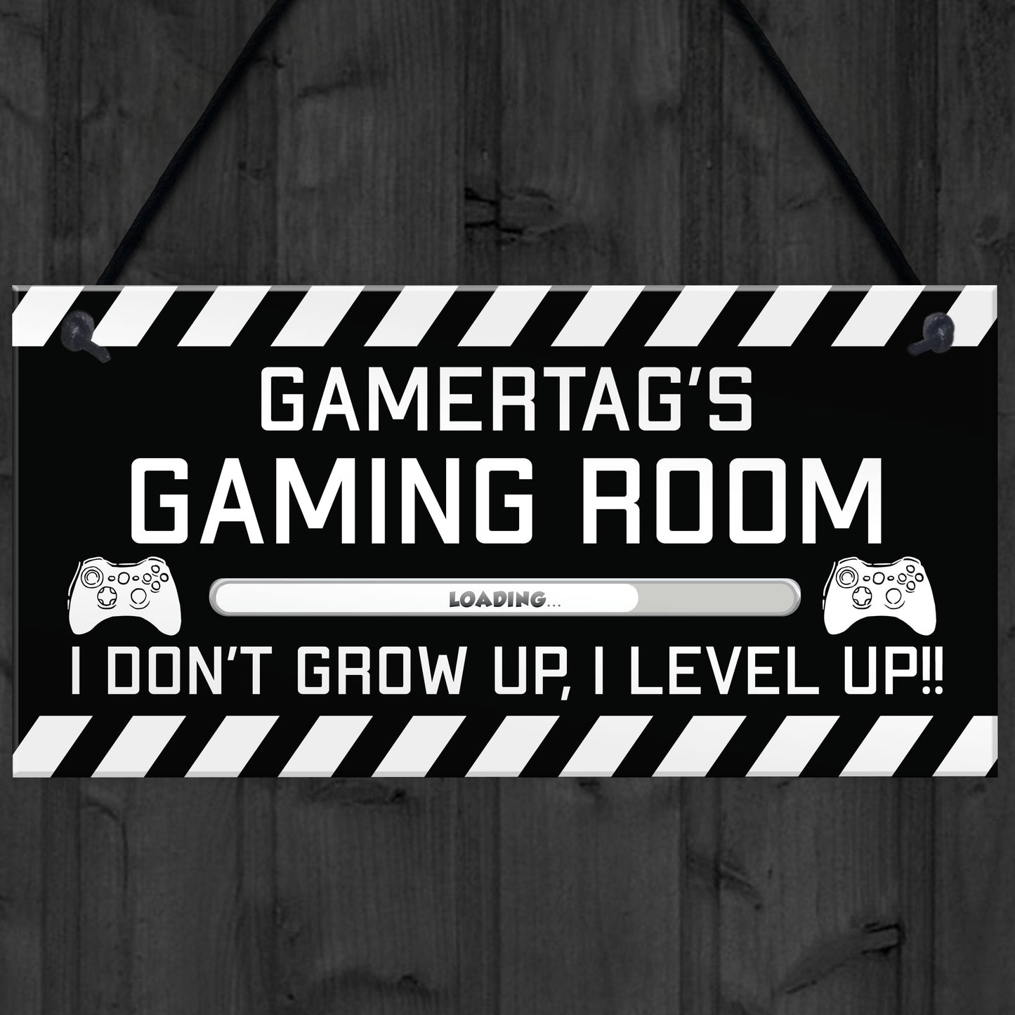 Novelty Gaming Room Sign PERSONALISED Gamer Gift