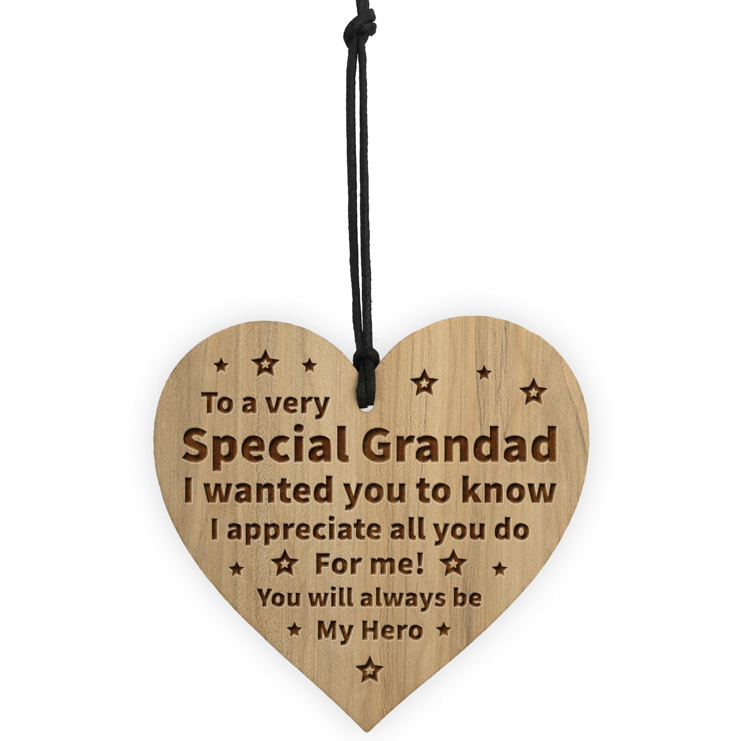 Grandad Gifts Engraved Heart Birthday Fathers Day Gift