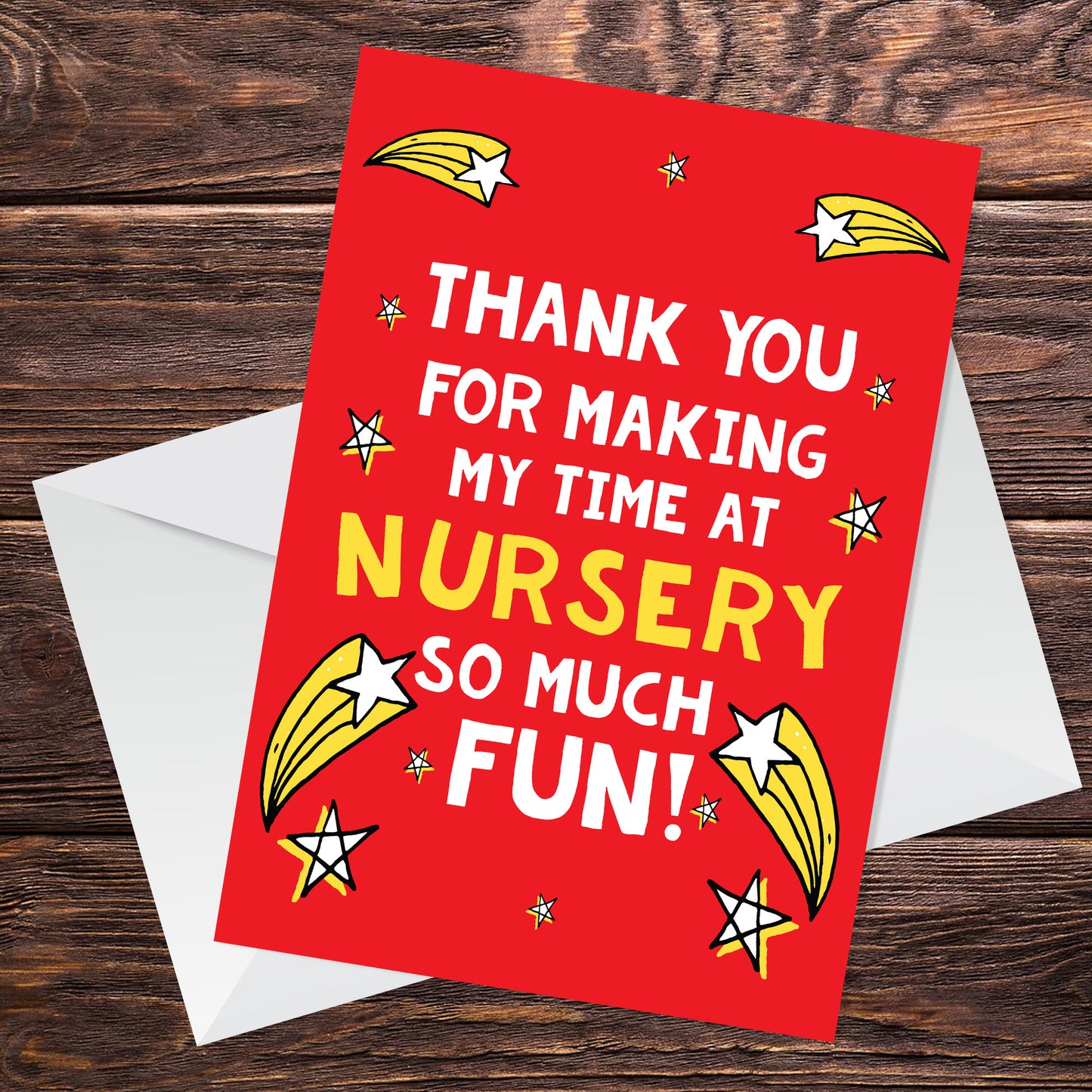 Thank You Teacher Card Nursery Teacher Greetings Card