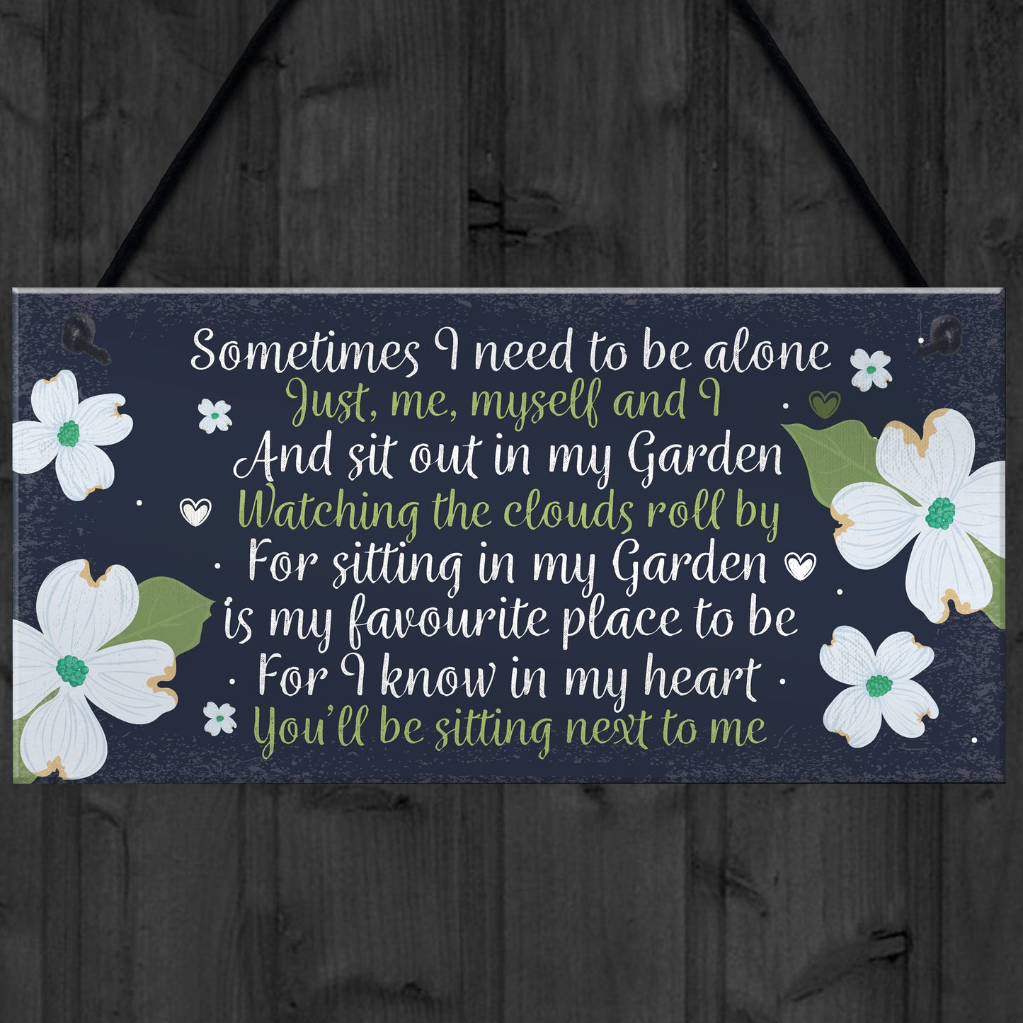 Garden Memorial Hanging Plaque SummerHouse Garden Shed Sign