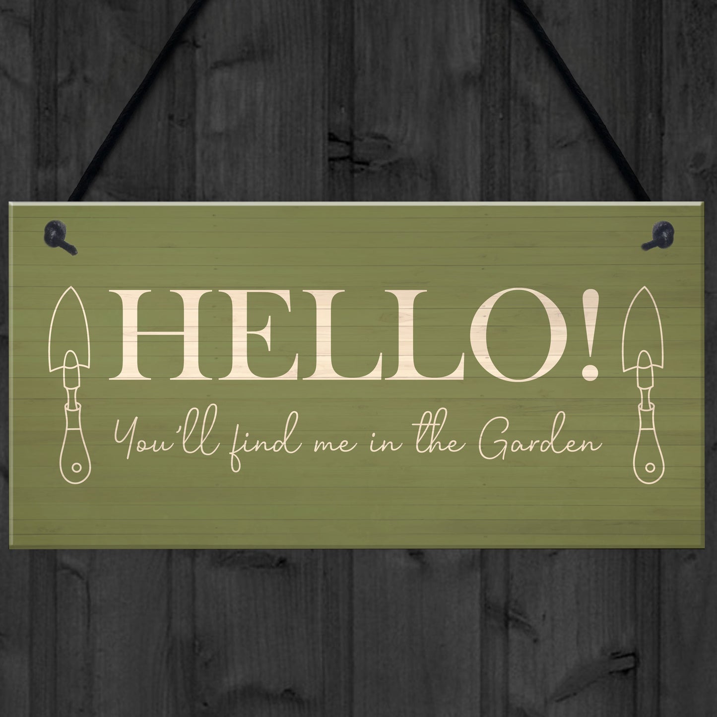 Funny Door Sign Find Me In The Garden Wall Plaque Garden Signs