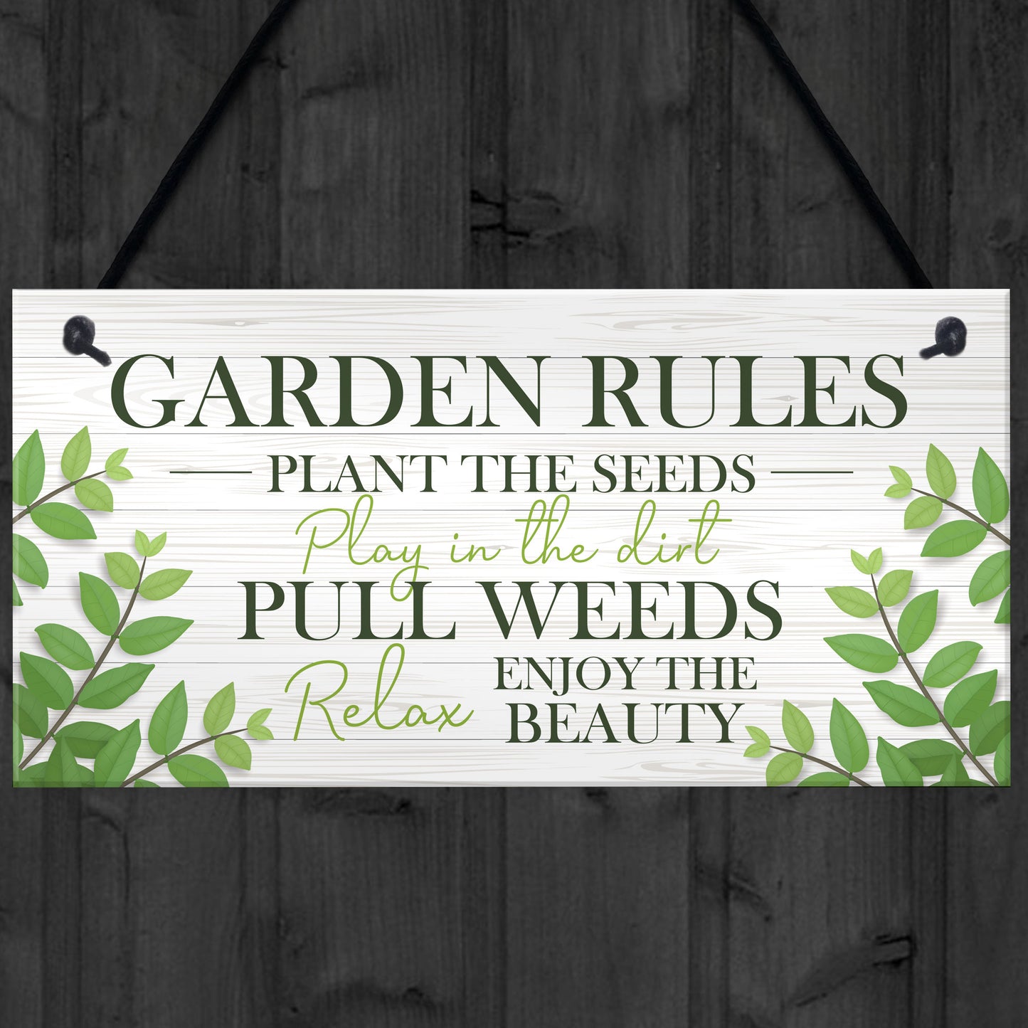 Garden Plaque Gift Summerhouse Decking Shed Sign Home Decor