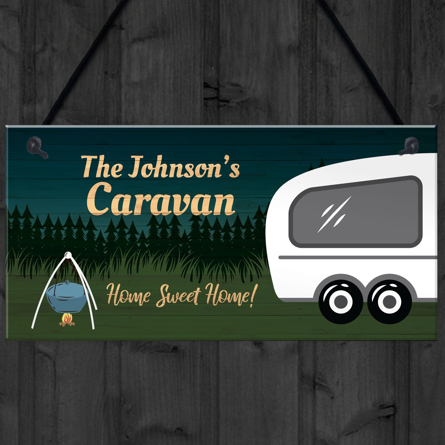 Personalised Caravan Plaque Caravan Decor Sign Great Gift