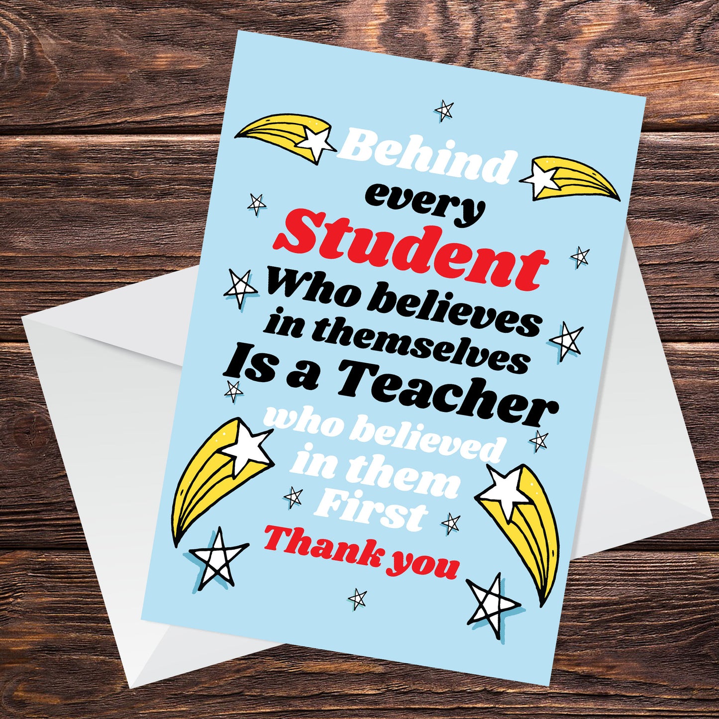 Thank You Teacher Card Teaching Assistant Card Nursery Teacher