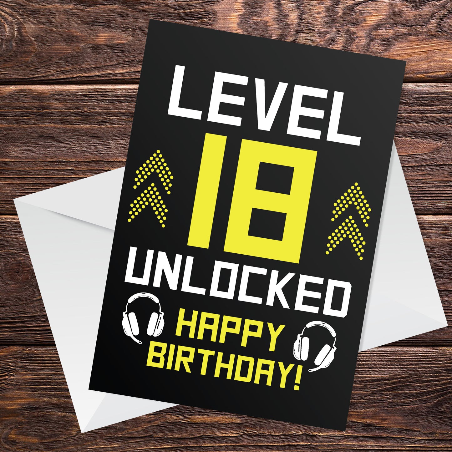 Funny 18th Birthday Card For Son Brother LEVEL 18 Humour Card
