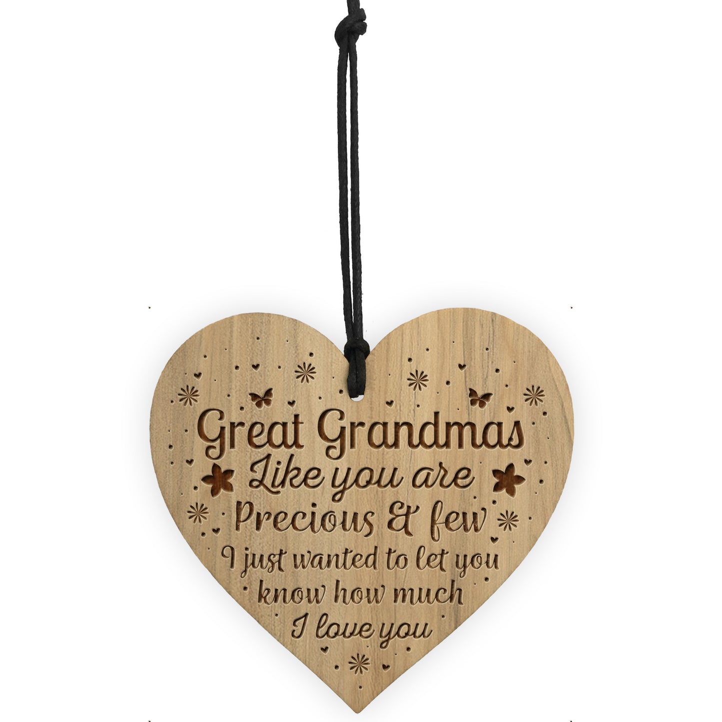 Great Grandma Engraved Heart Birthday Christmas Gift For Grandma