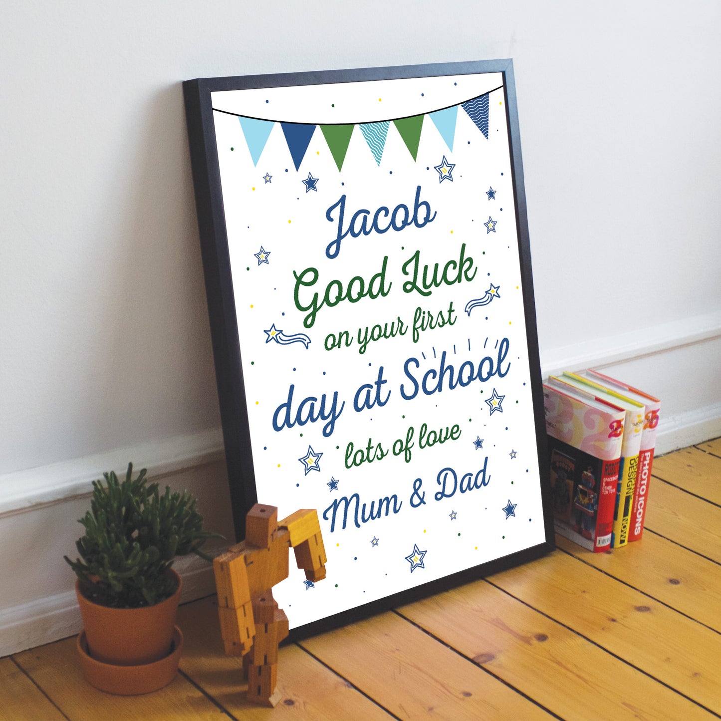 Personalised Nursery Gift Good Luck First Day at School Gift