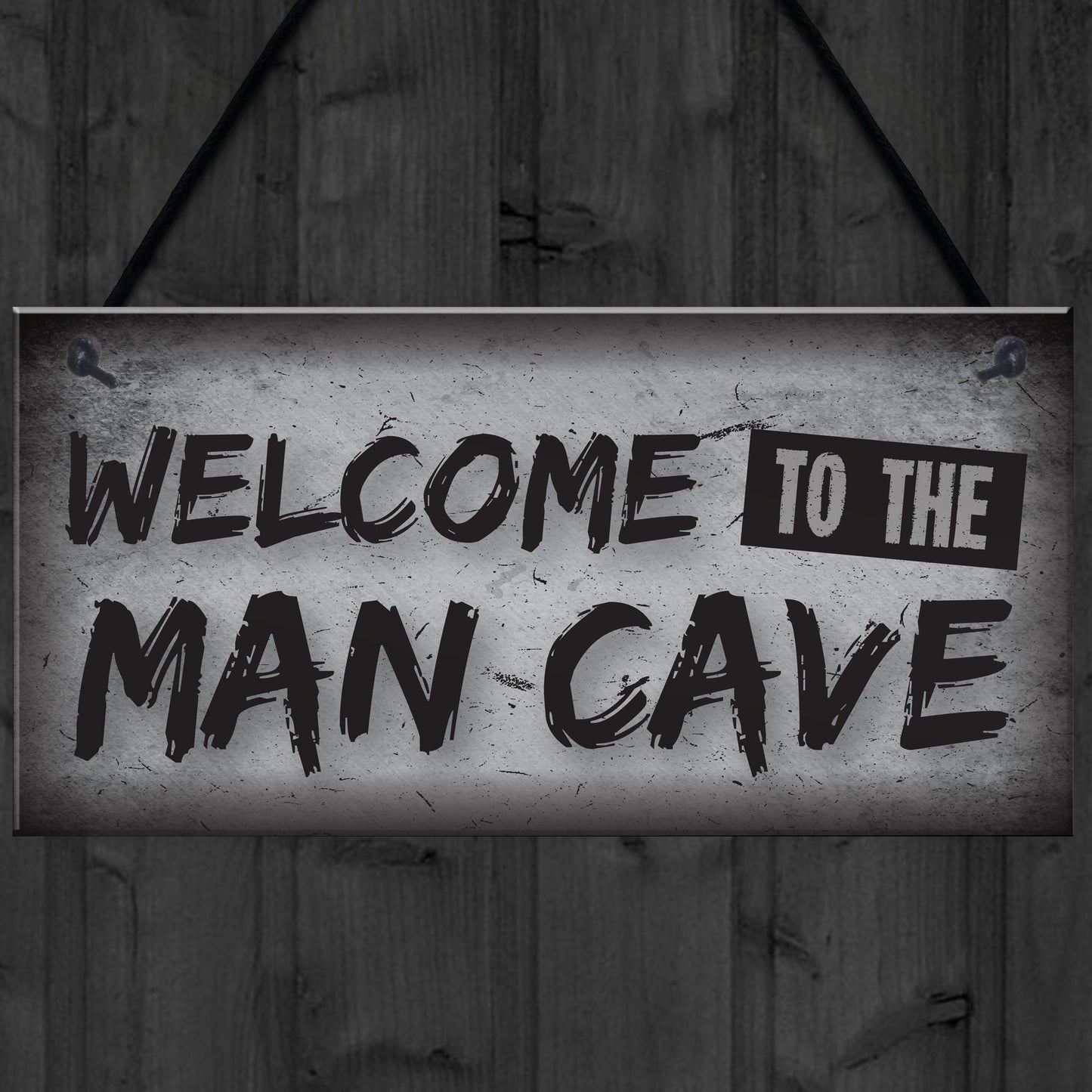 Man Cave Plaque Funny Sign Fathers Day Gift Game Boys Room Gifts