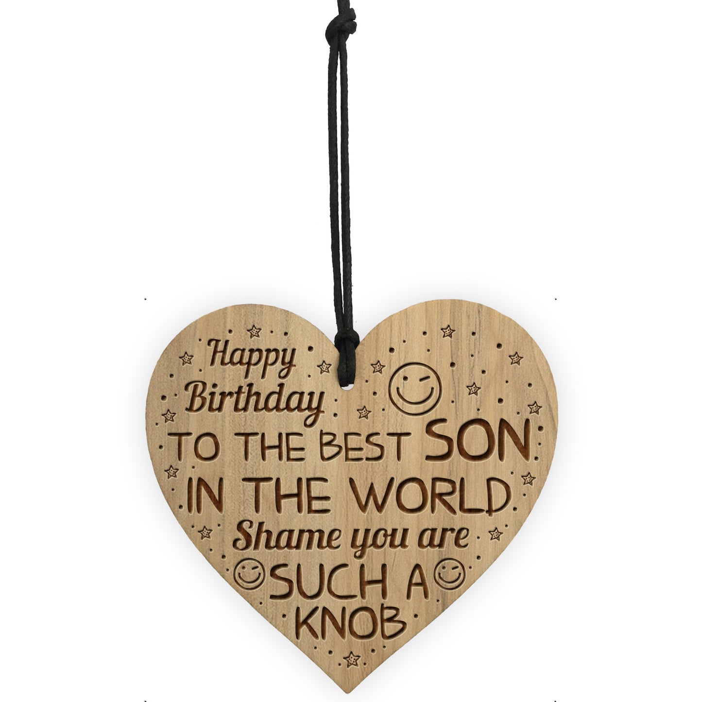 Funny Joke 18th 21st Birthday Gift For Son Engraved Heart