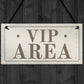 Hanging VIP AREA Bar Sign Novelty Home Bar Garden Signs