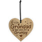 Funny Joke Grandad Gift For Birthday Christmas Engraved Heart