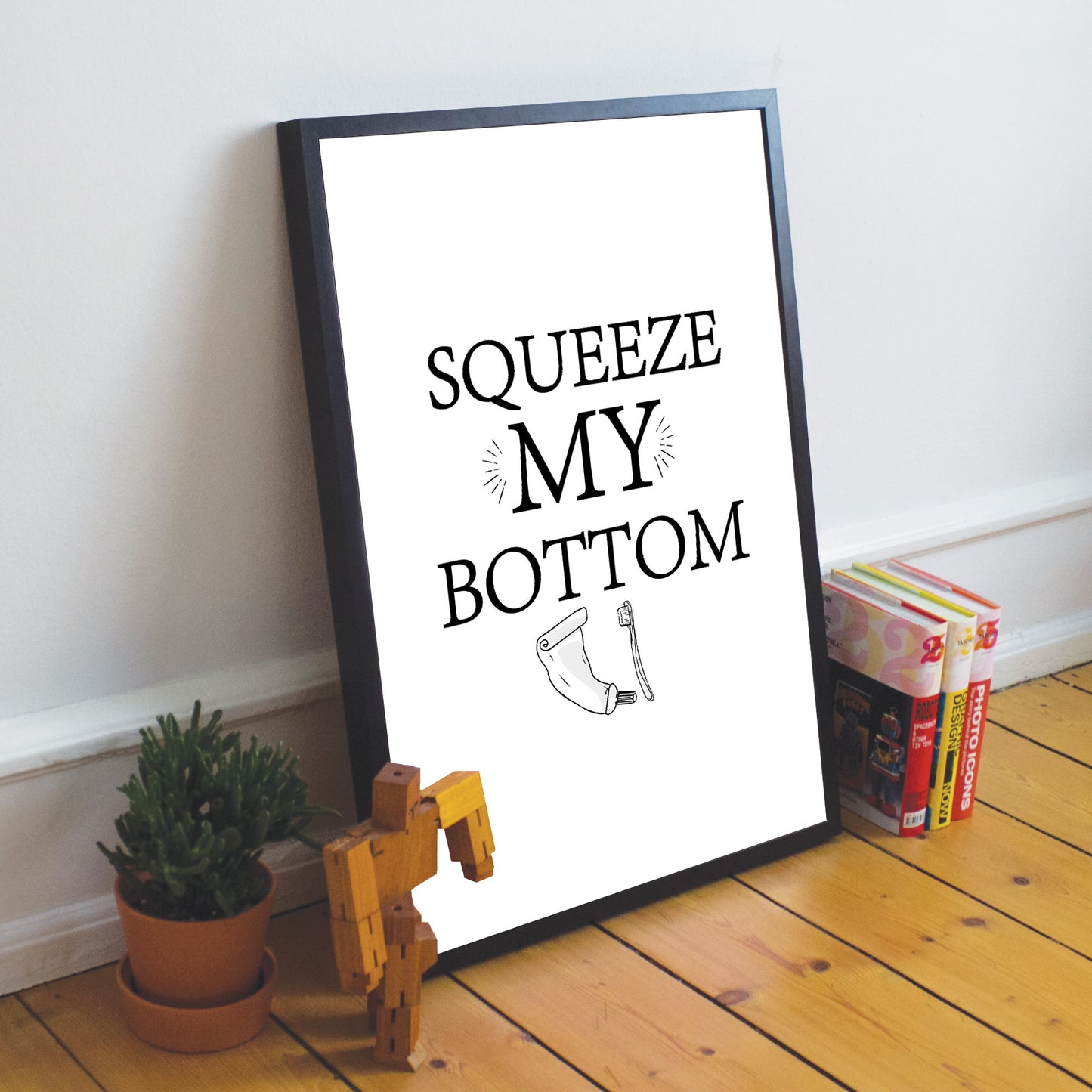 Funny Bathroom Print Framed Print New Home Gift Bathroom Sign