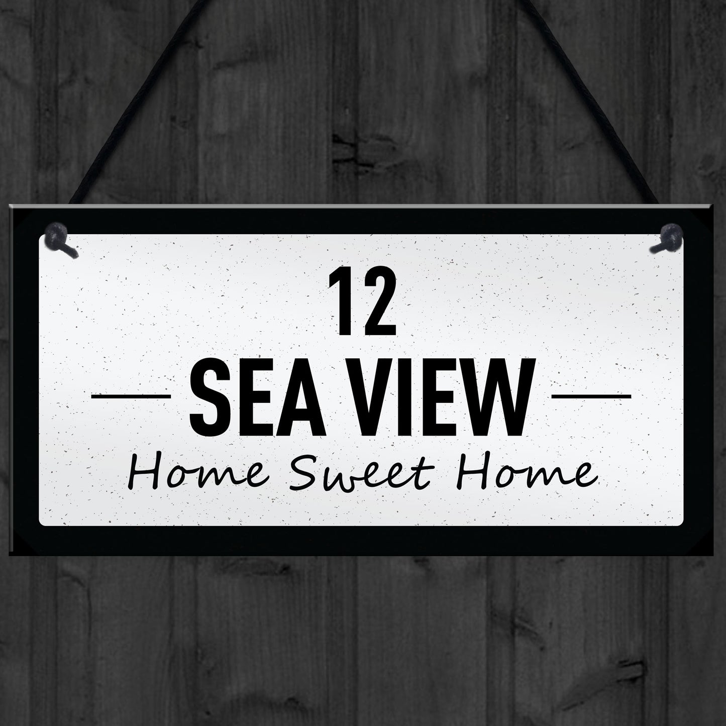 Chic HOME SWEET HOME Sign Personalised New Home Gift