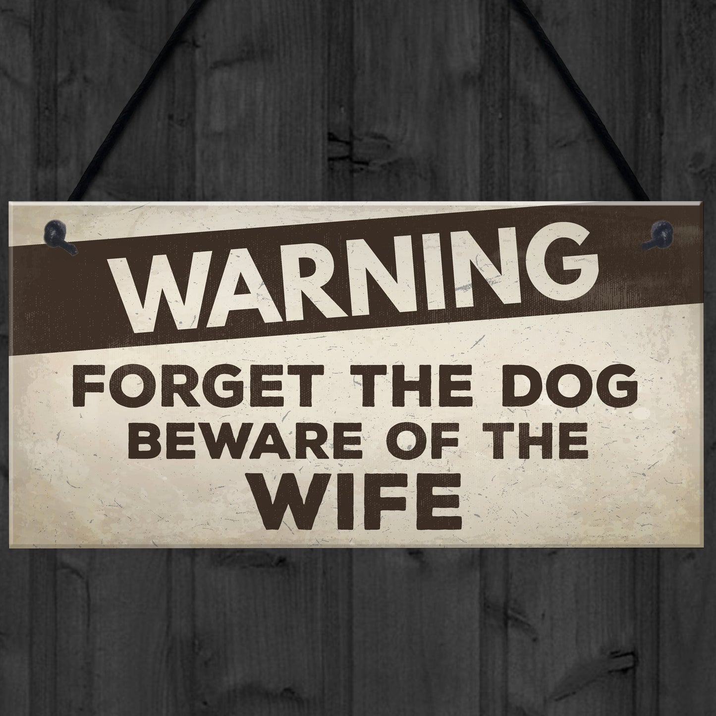 Beware Of The Wife Fathers Day Mum Dad Birthday Gift Garden