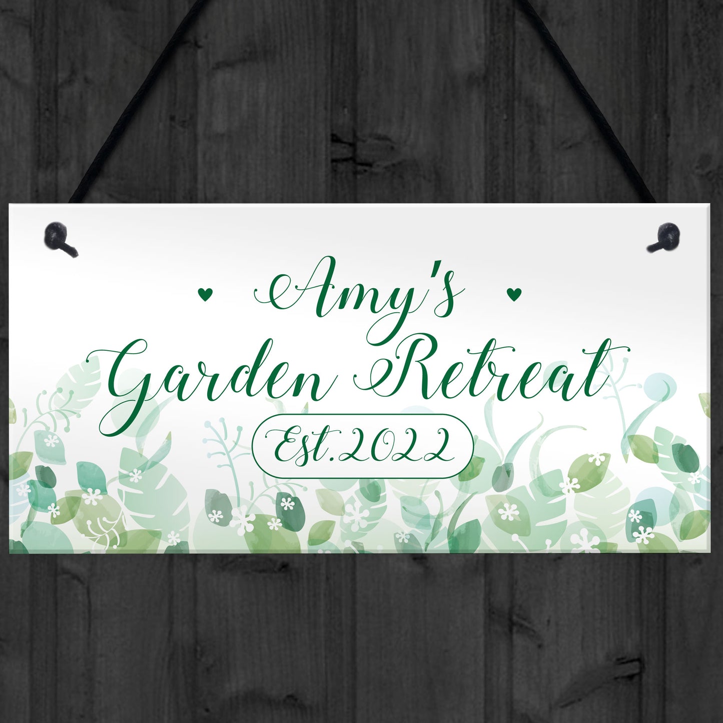 Personalised Garden Signs And Plaques GARDEN RETREAT Summerhouse