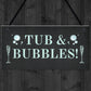Novelty Hanging Hot Tub Lazy Spa Signs Home Decor Garden Signs