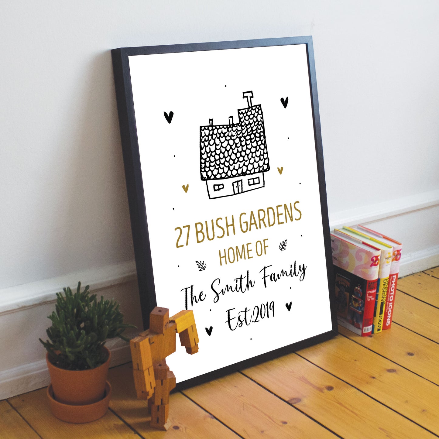 New Home Gift Personalised Home Print Framed Unique Moving Gift