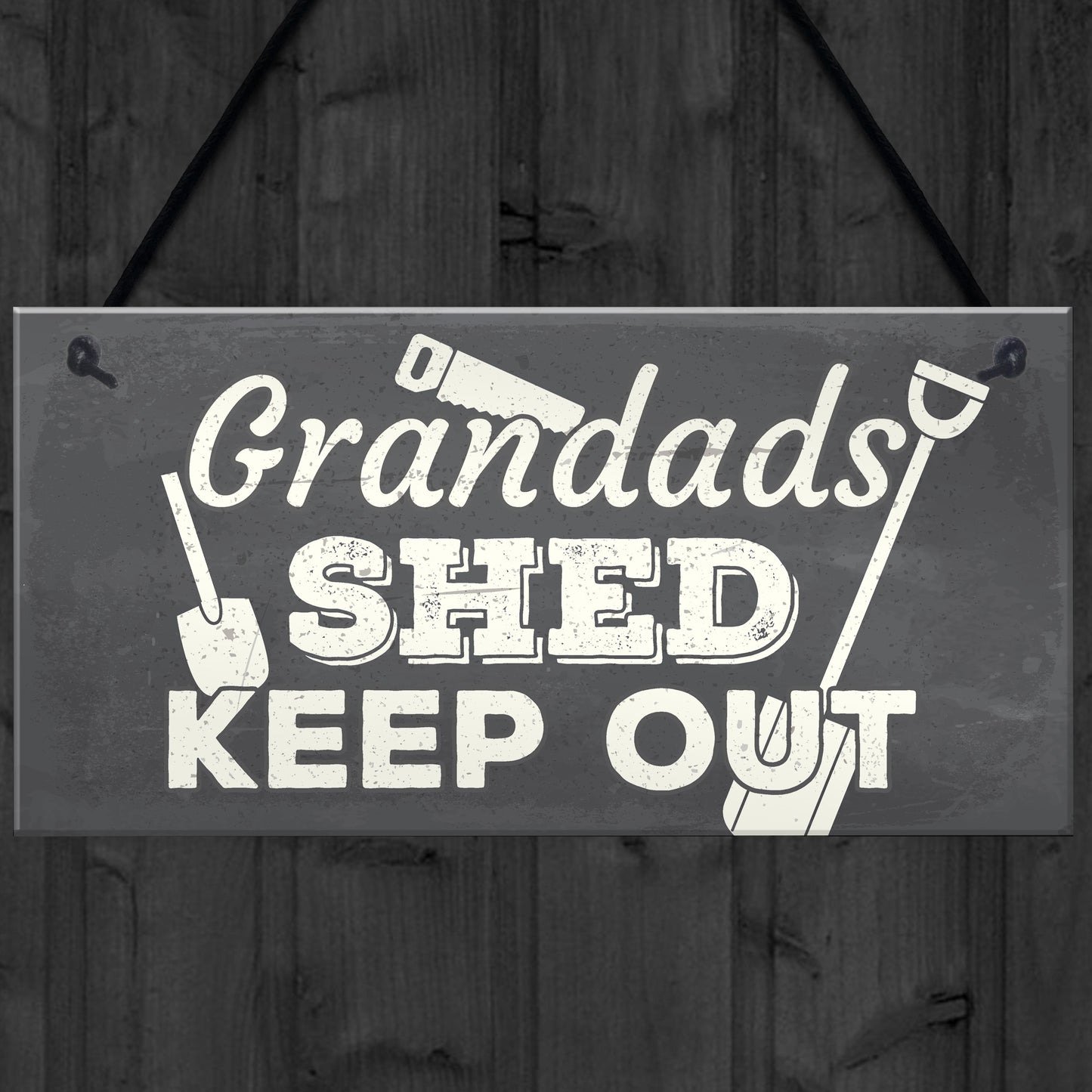 Grandads Shed Workshop Garage Hanging Garden Plaque Gifts