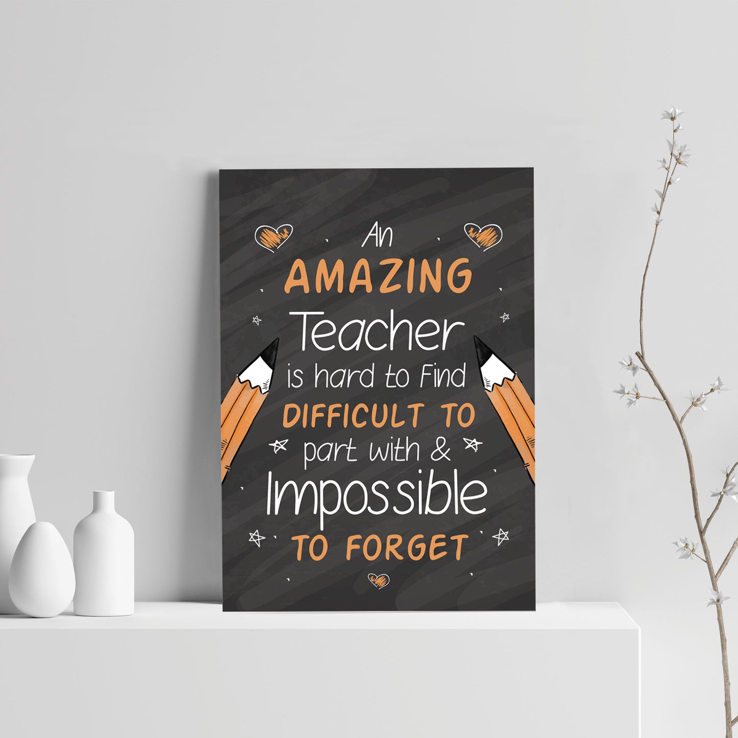 ThankYou Poem Print Gift For Teacher Teaching Assistant Nursery