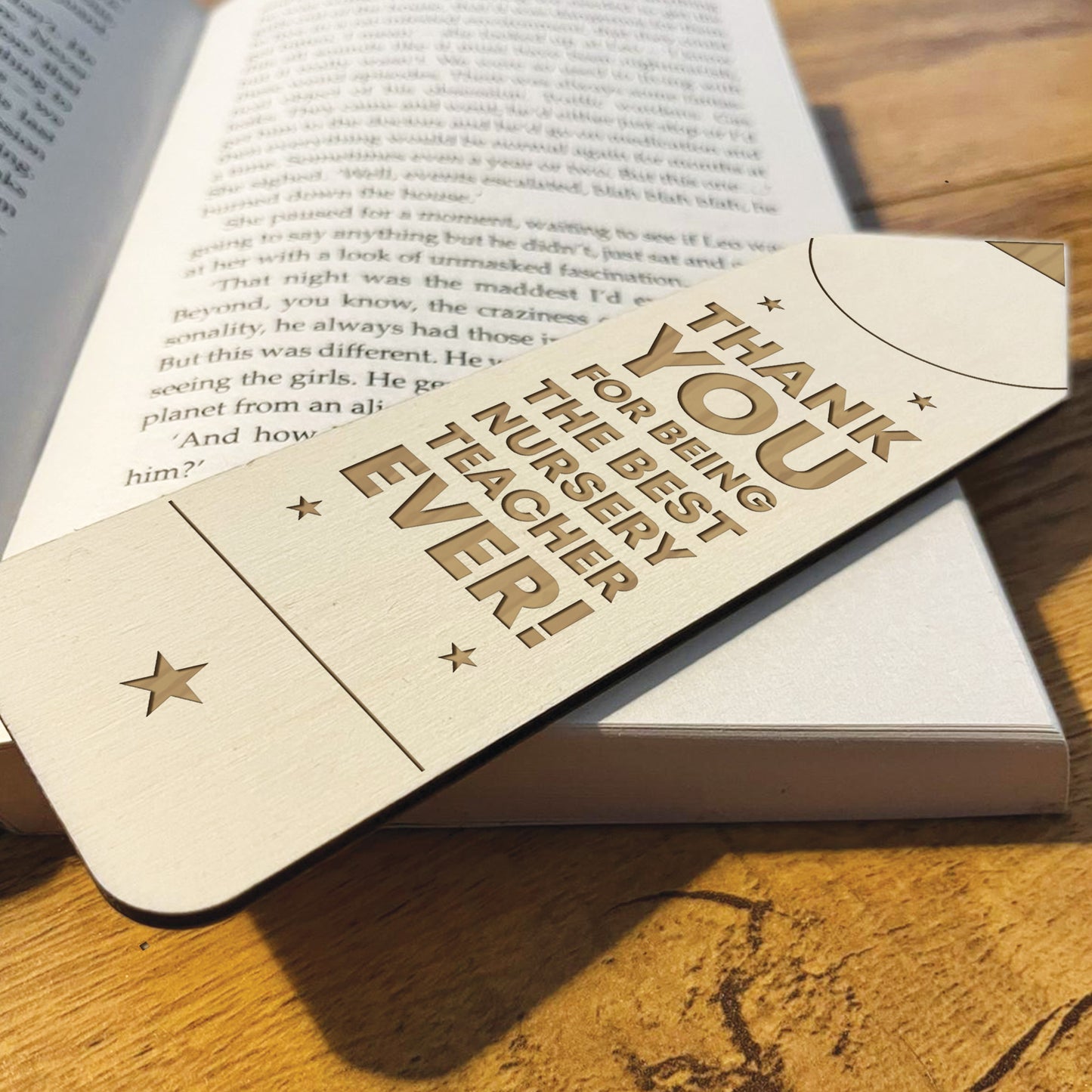 Nursery Teacher Gifts Wood Bookmark Thank You Gift For Him Her