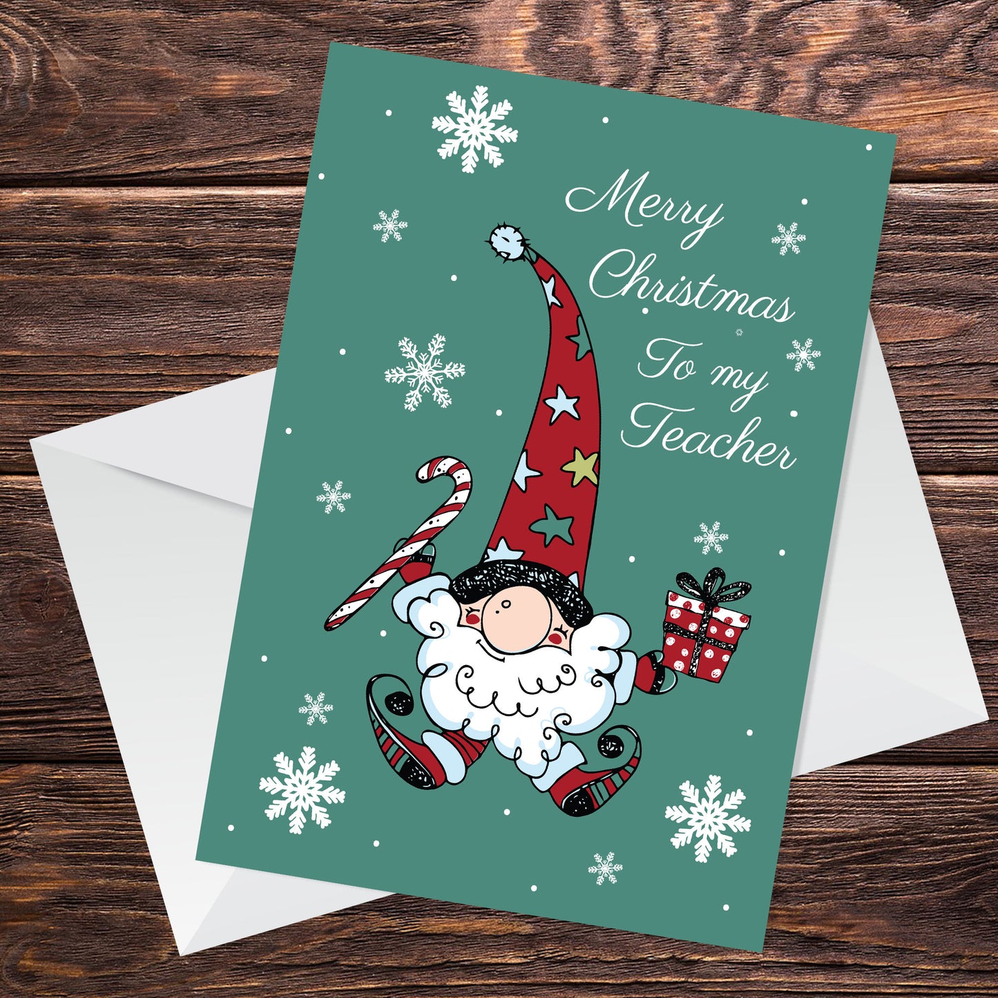 Merry Christmas Card For Teacher Thank You Cards For Teacher