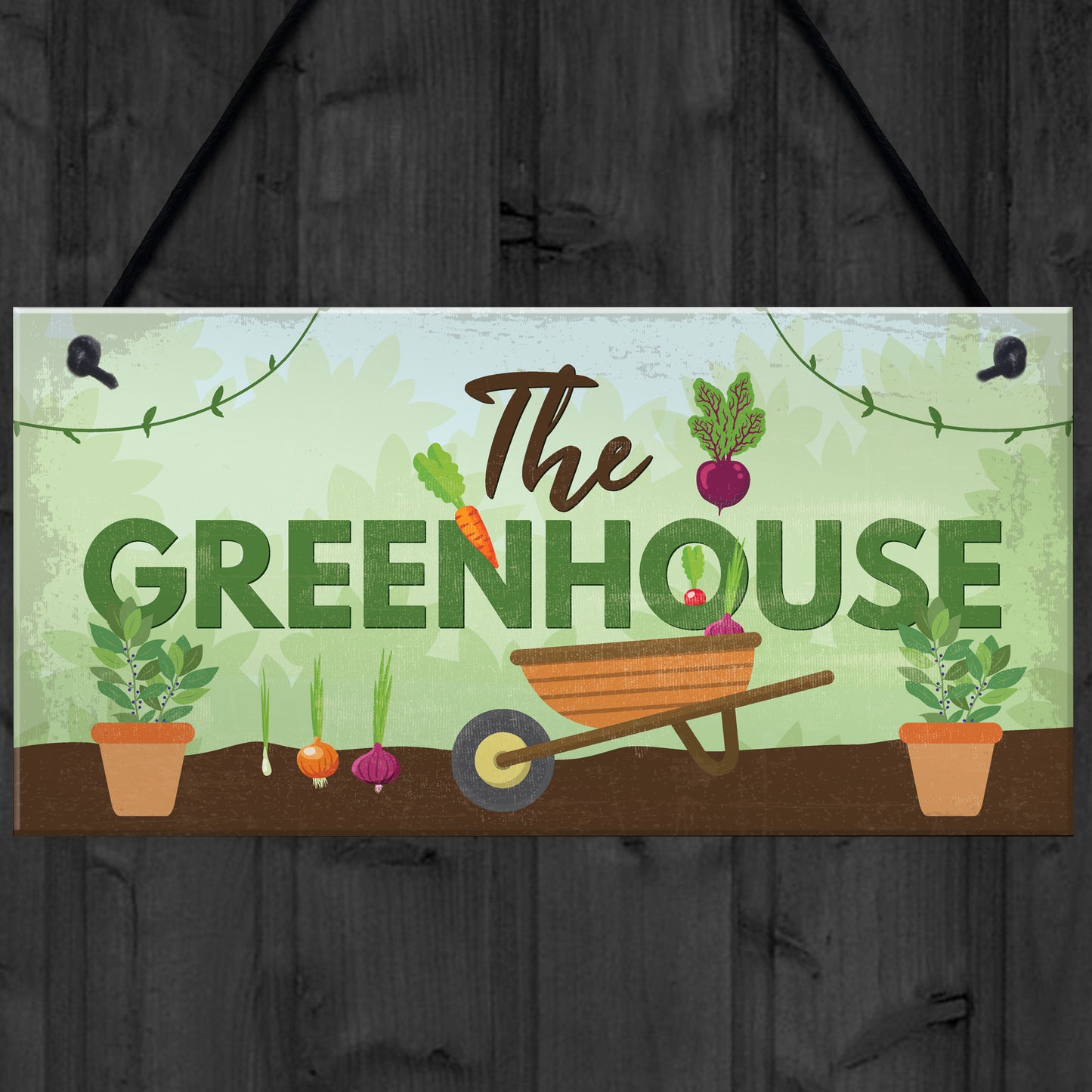 The Greenhouse Plaque Garden Shed House Sign Dad Grandad Mum