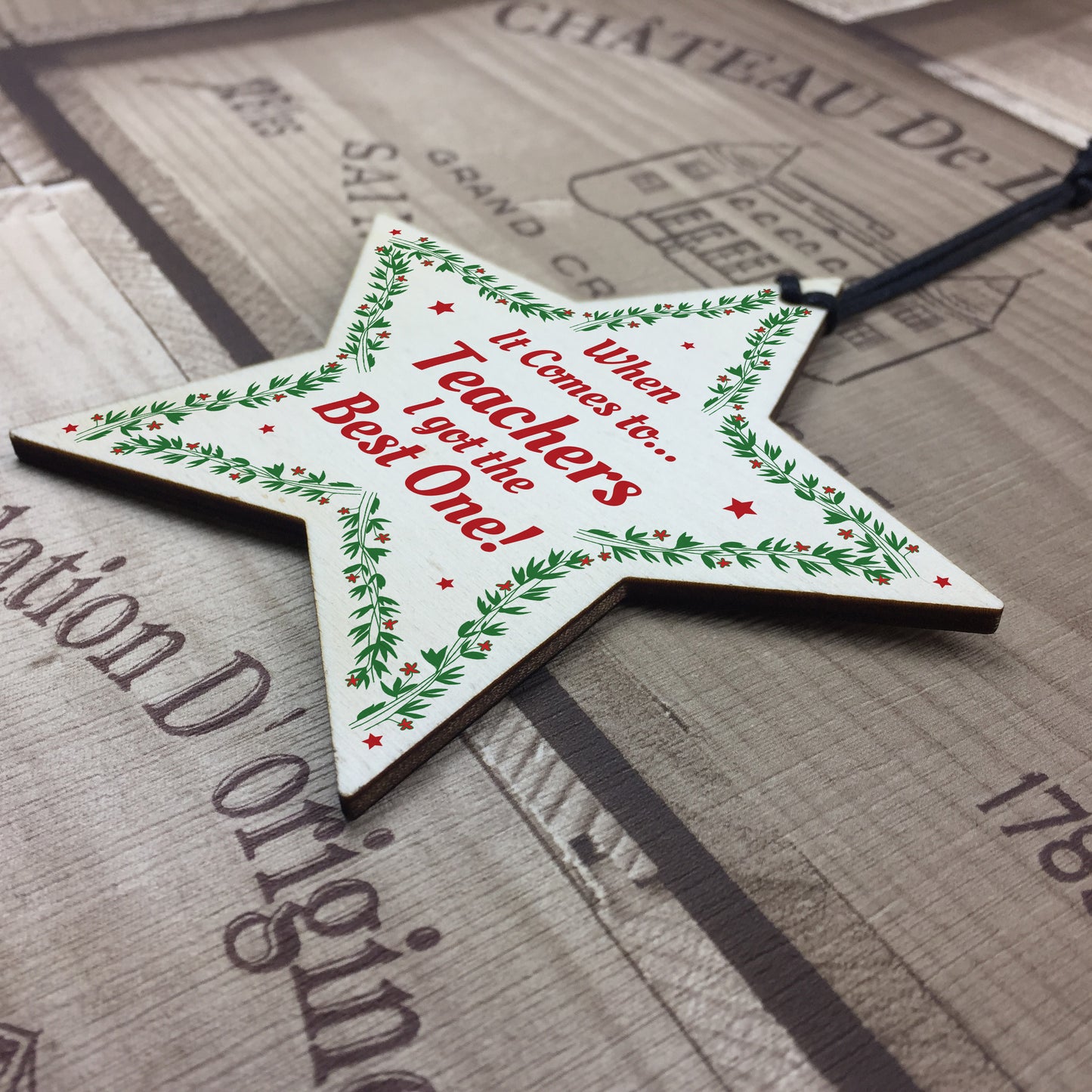 Special Gift For Teacher Thank You Gift Wooden Star Gift