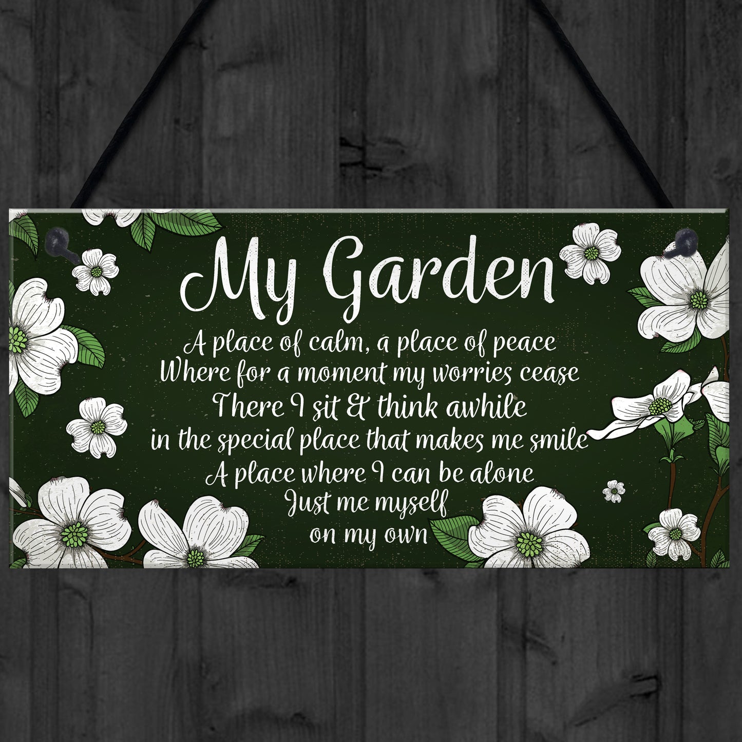 Novelty Hanging Garden Plaque Present Home Fence Shed Sign