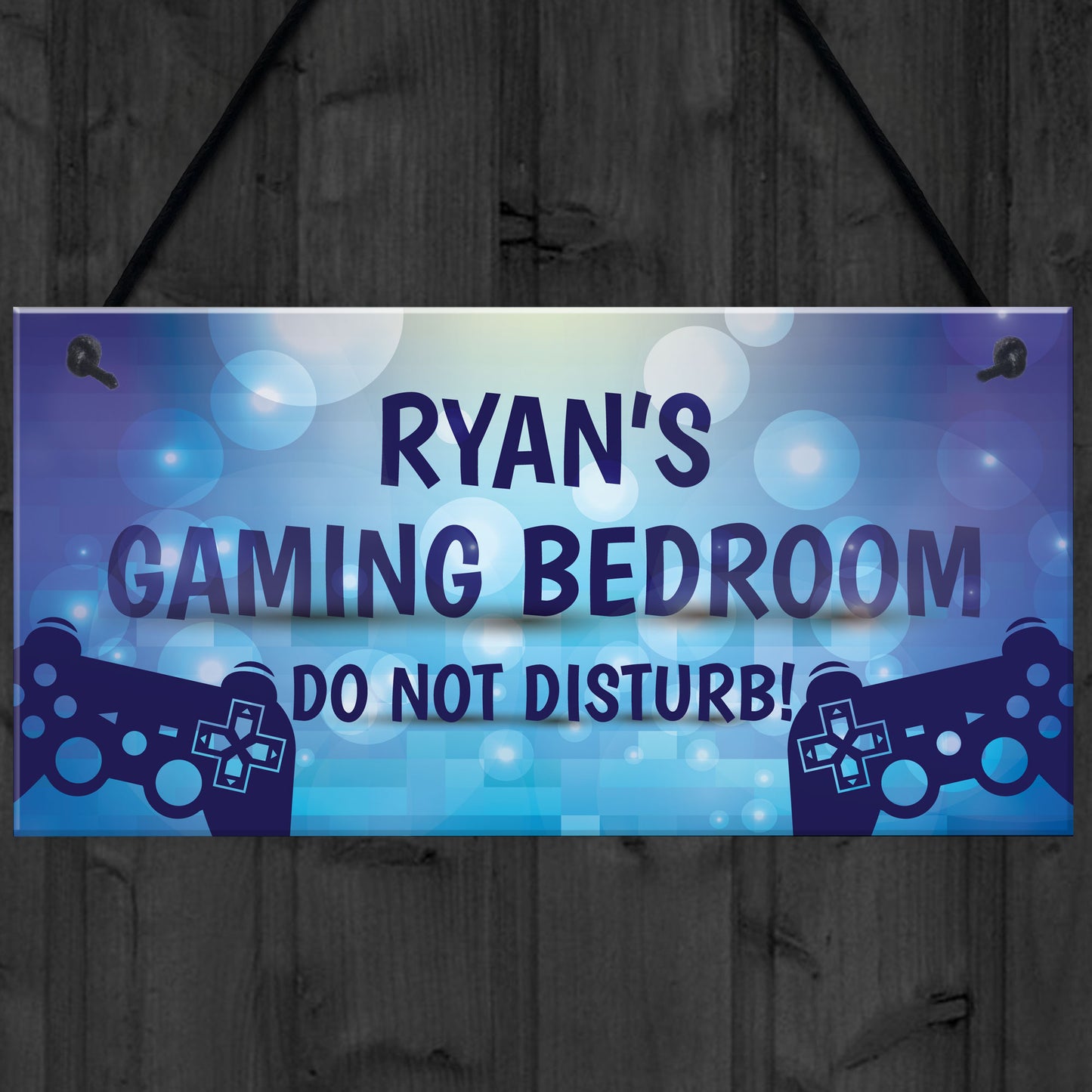 PERSONALISED Gaming Bedroom Sign Novelty Gamer Gift