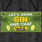 Novelty Gin Wall Sign Funny Bar Pub Man Cave Kitchen Plaque Gift