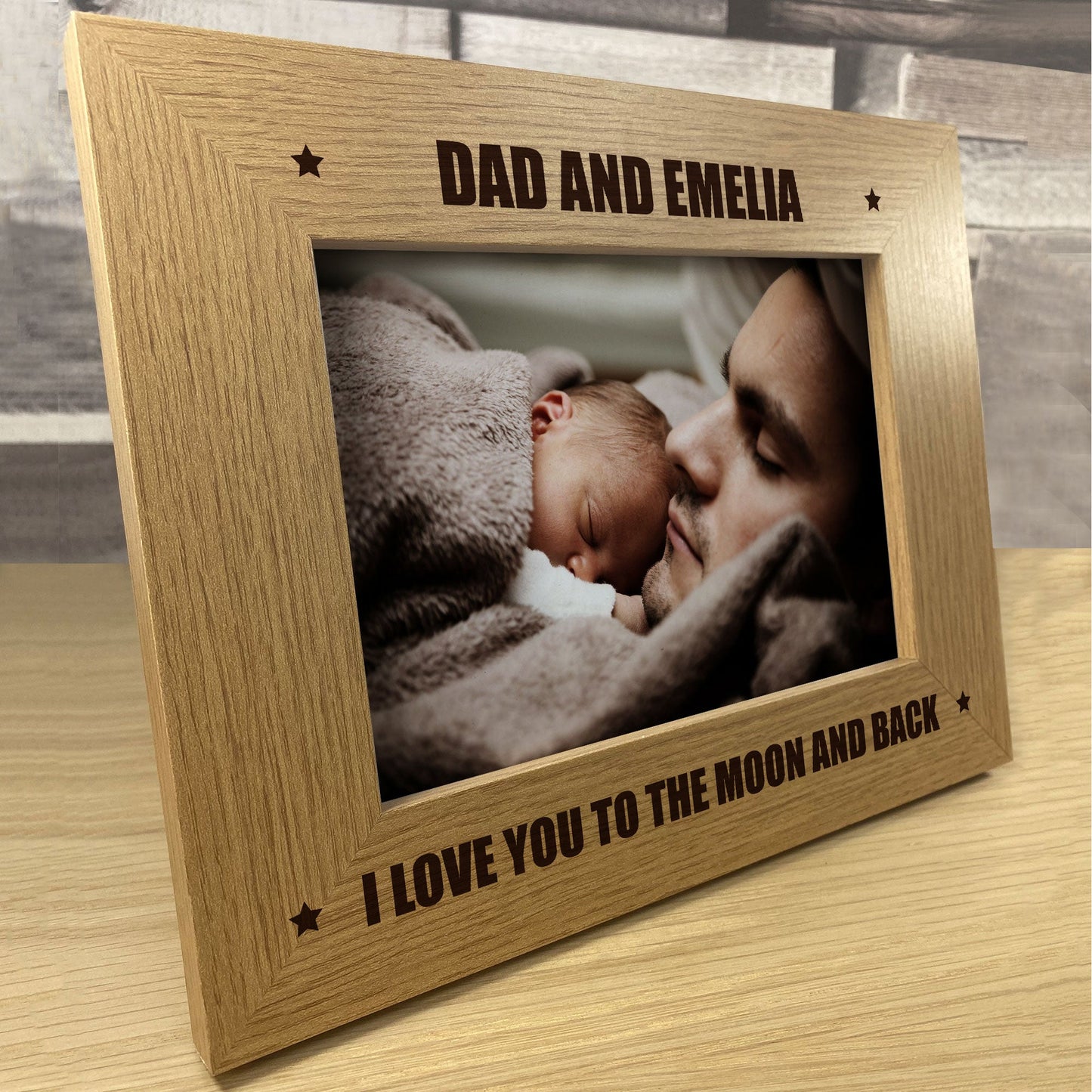 Personalised Photo Frame Unique Fathers Day Gift, Birthday Gift