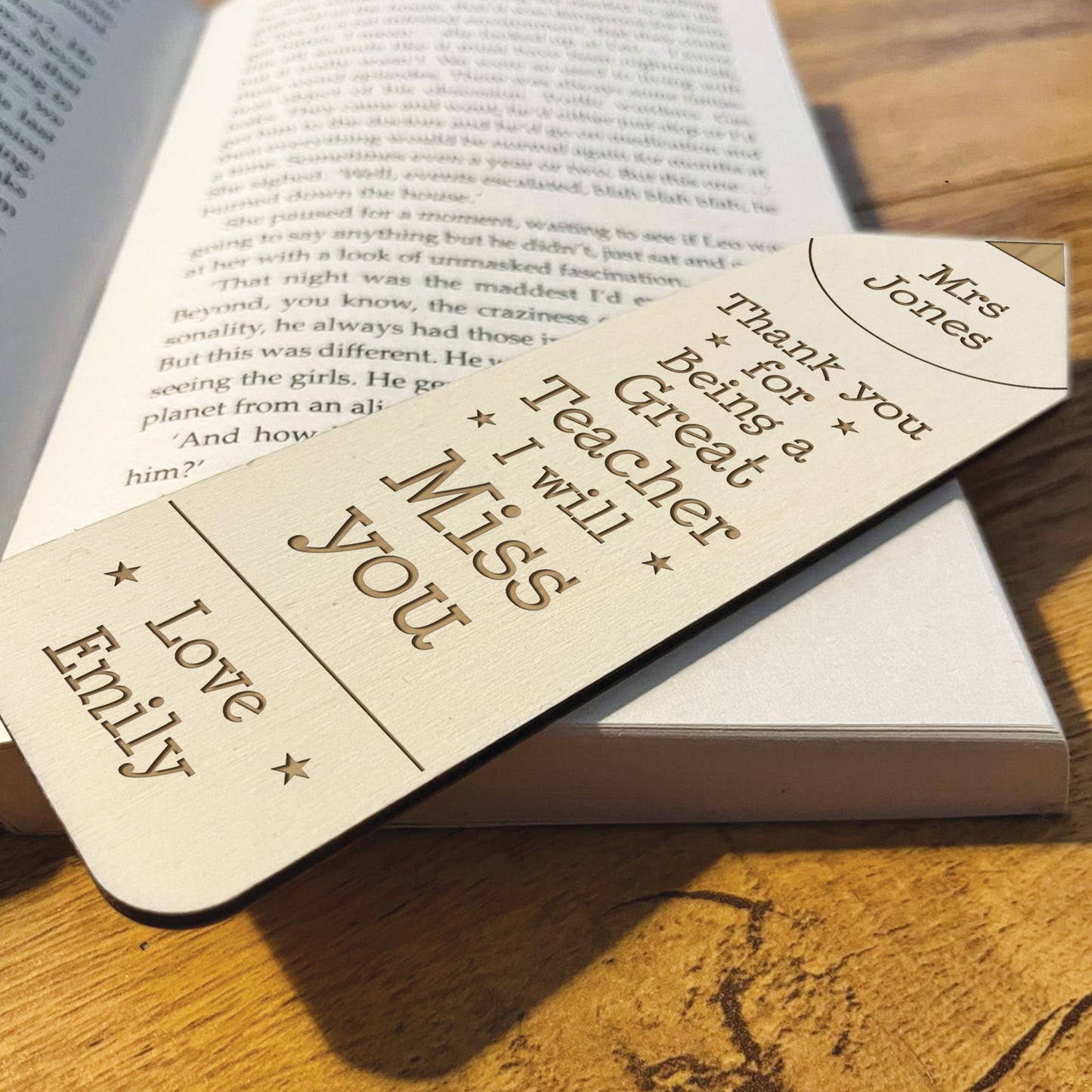 Teacher Leaving Gifts Personalised Bookmark Great Teacher Gifts