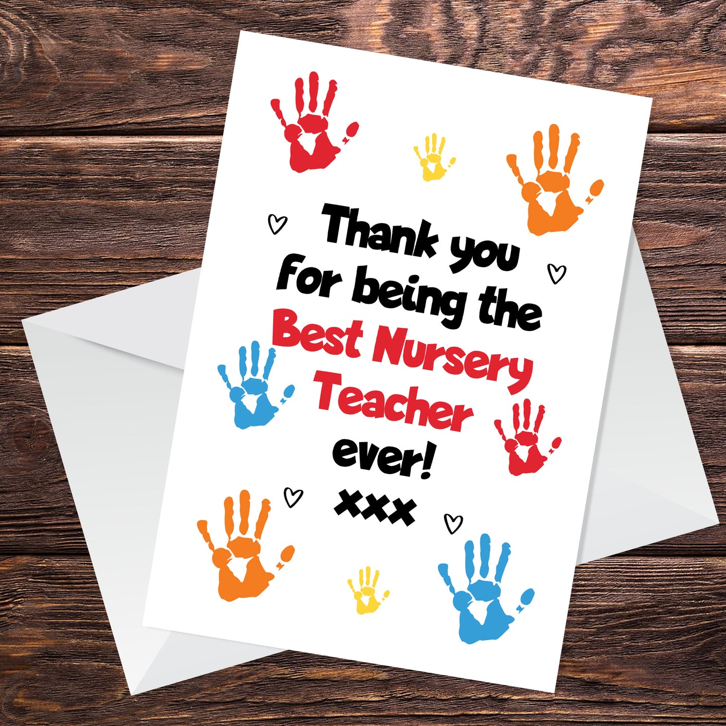 Teacher Card Thank You End Of School Nursery Card Leaving Card