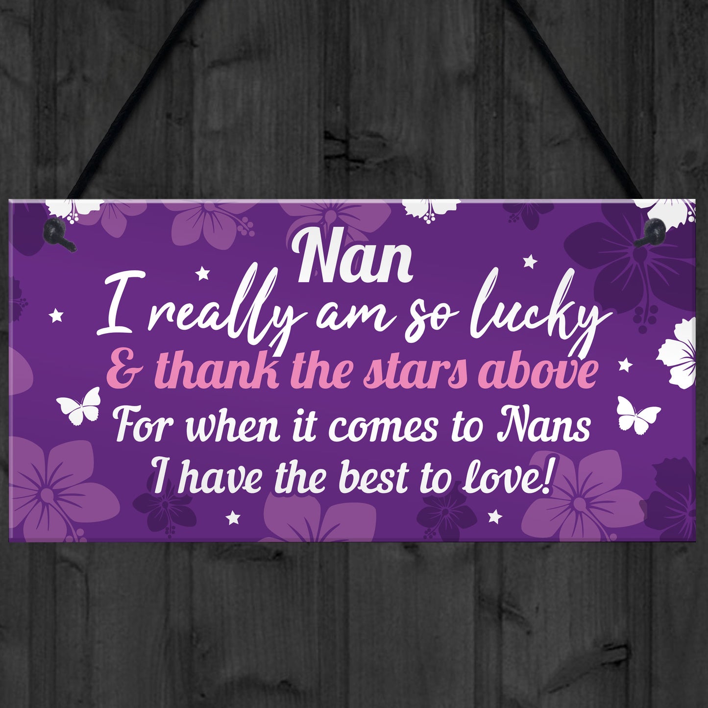 Keepsake Gifts For Nan Nanny Birthday Christmas Plaque Gifts