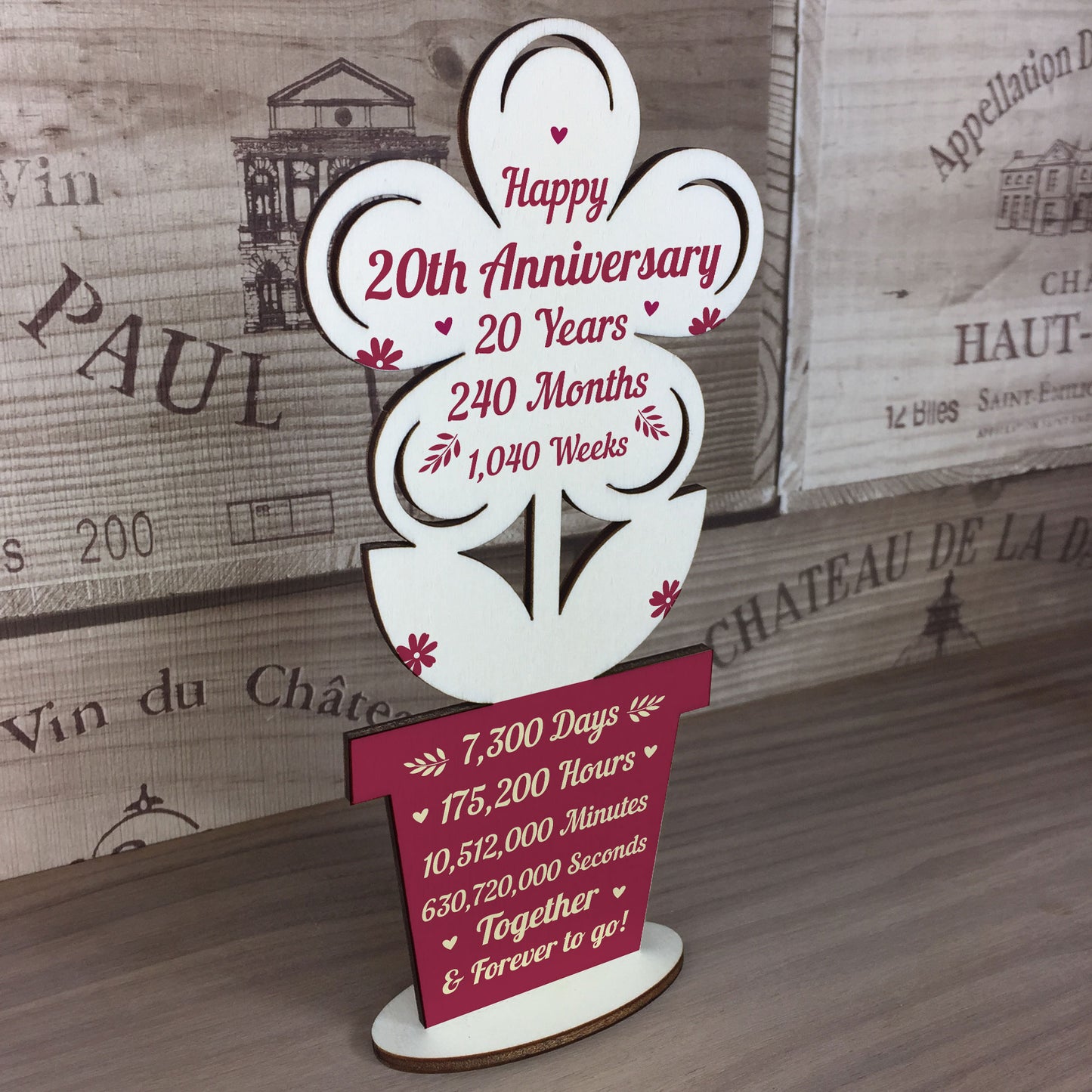 20th Wedding Anniversary Gift For Husband Wife Gift For Him Her