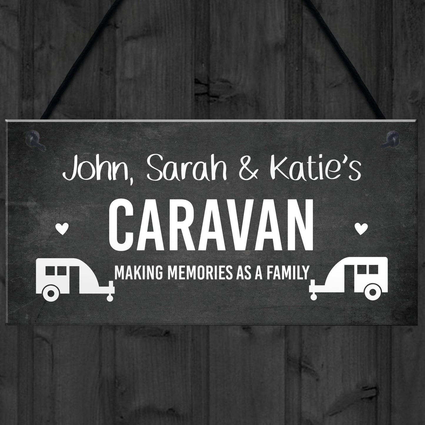 Caravan Personalised Custom Text Decor Sign Novelty Campervan