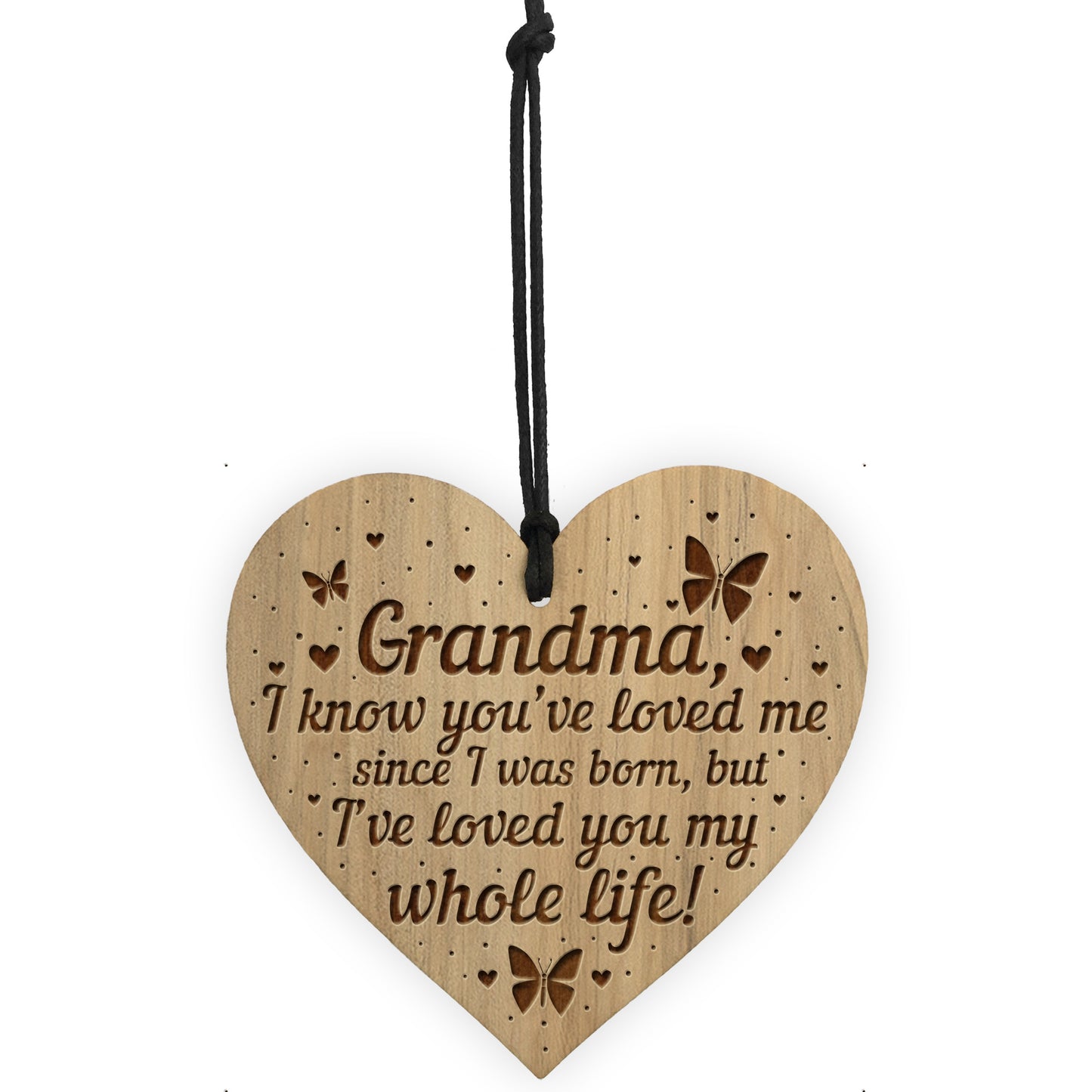 Grandma Birthday Gifts Engraved Heart Christmas Gift For Grandma