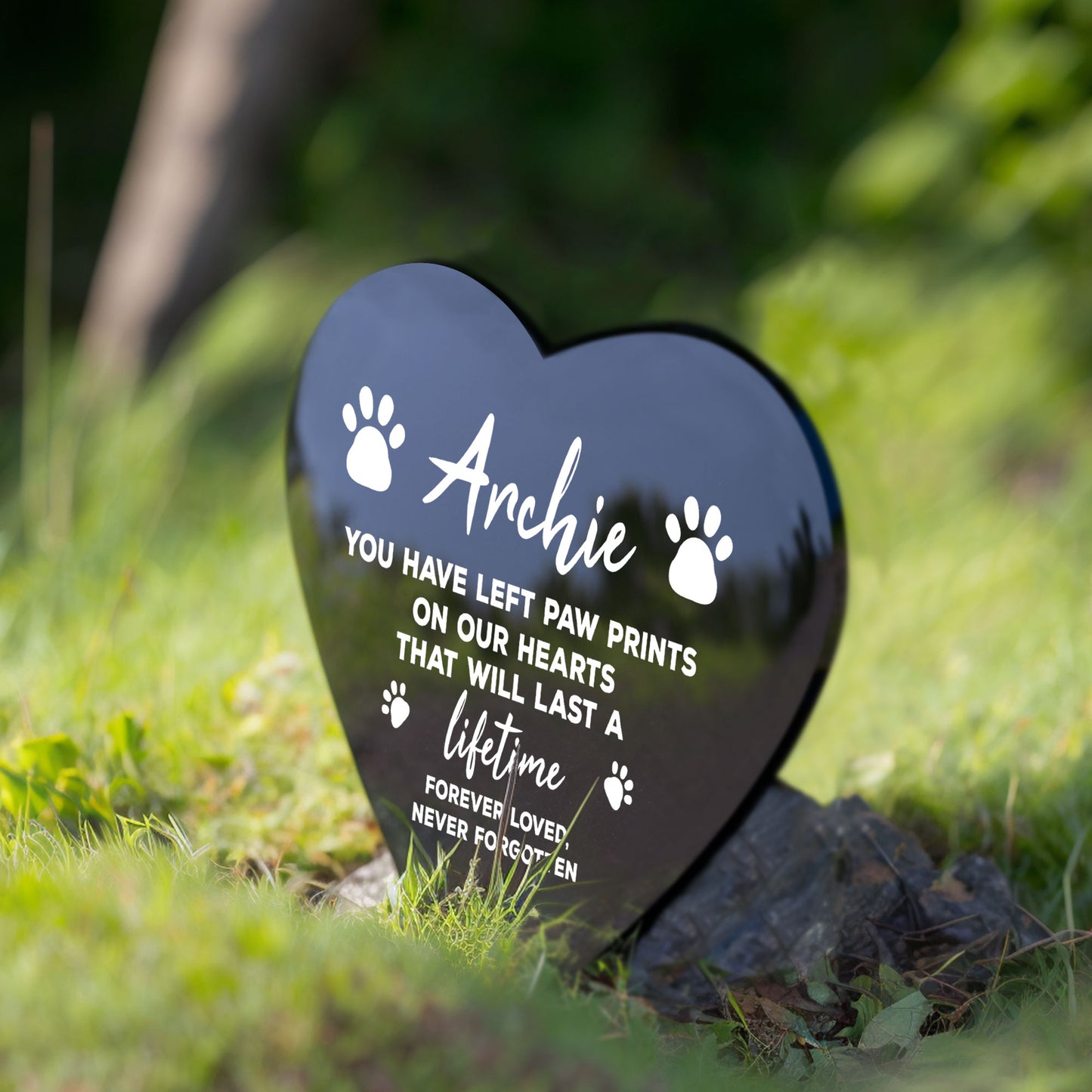 Memorial Plaque For Pet Dog Personalised Grave Marker Gifts