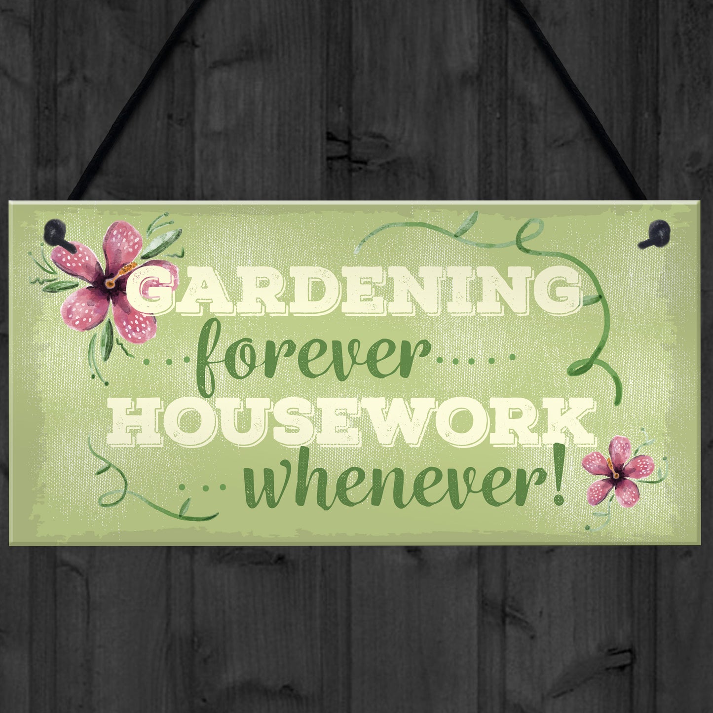 Gardening Forever SummerHouse Sign Garden Shed Mum Nan