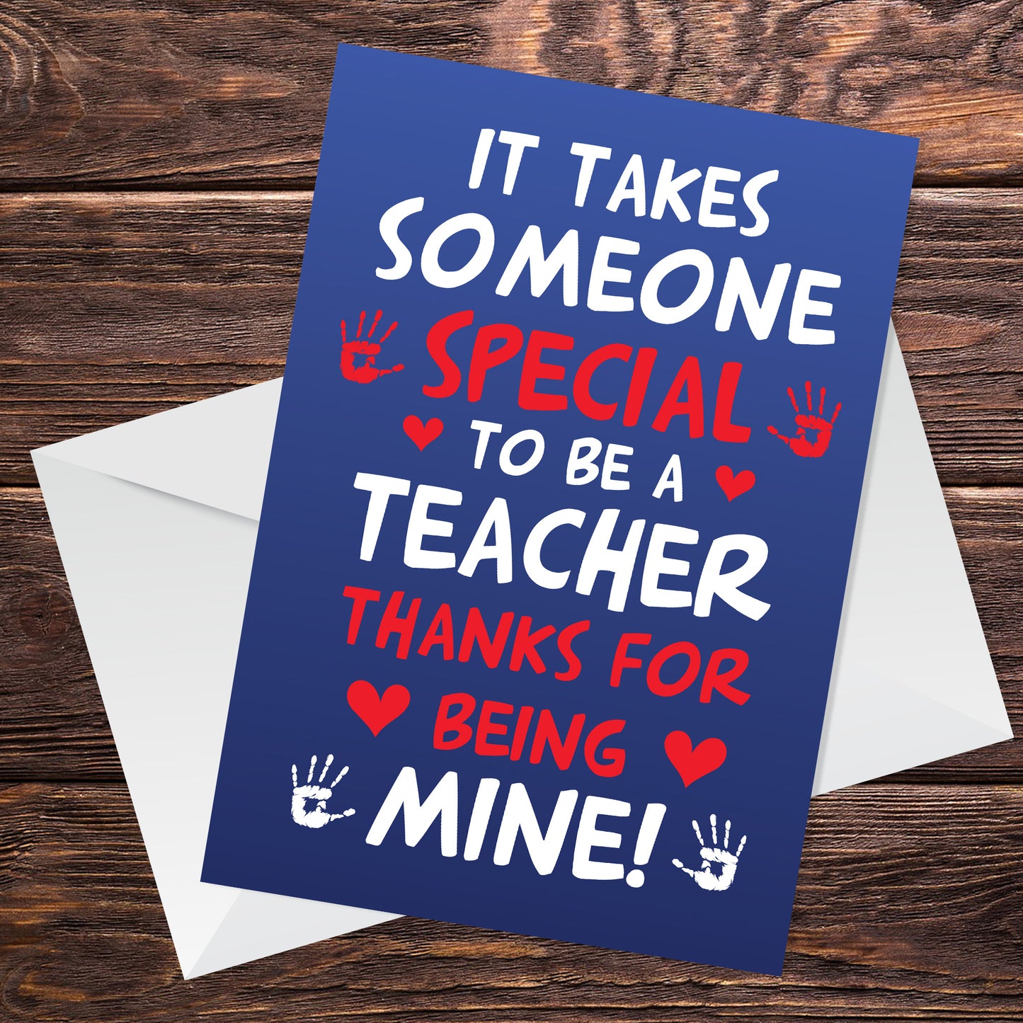 Thank You Card For Teaching Nursery Pre School Teacher Card