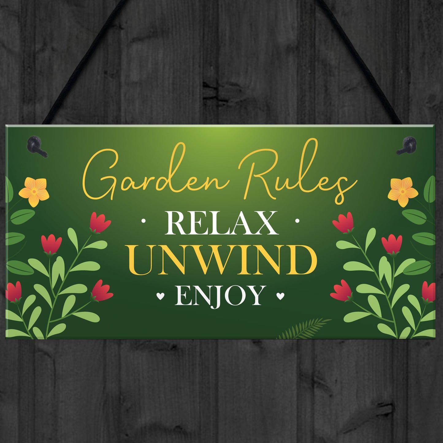 Garden Sign Outdoor Plaque Summerhouse Decking Shed Sign