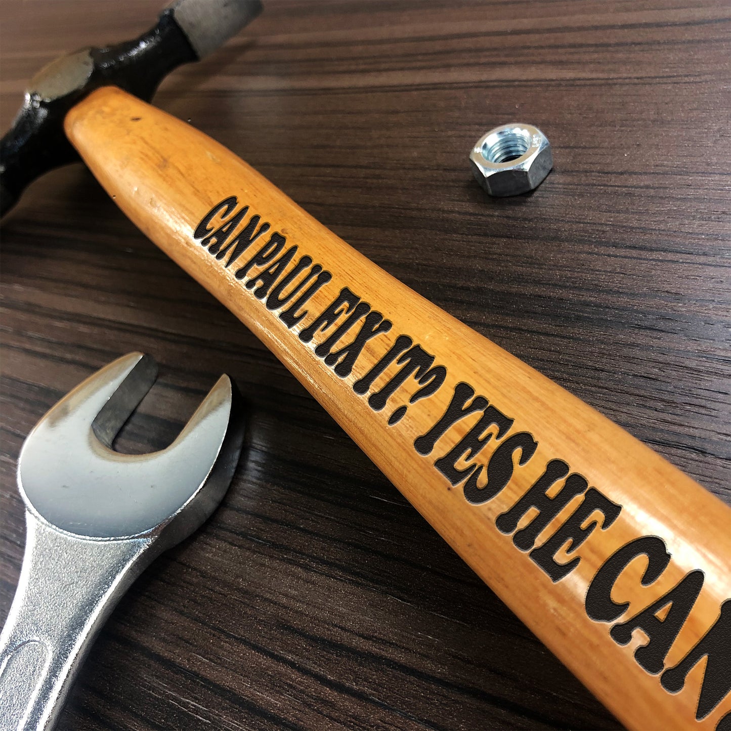 Personalised Engraved Gift For Men Novelty Hammer Birthday Gift