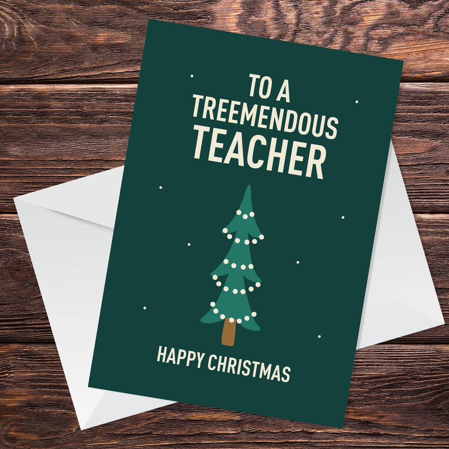 Funny Christmas Card For Teacher A6 Card Thank You Card