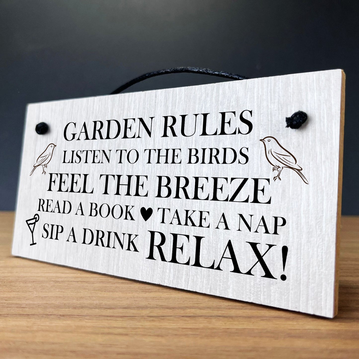 Garden Rules Sign Wood Sign Hanging Shed Sign Gift For Women