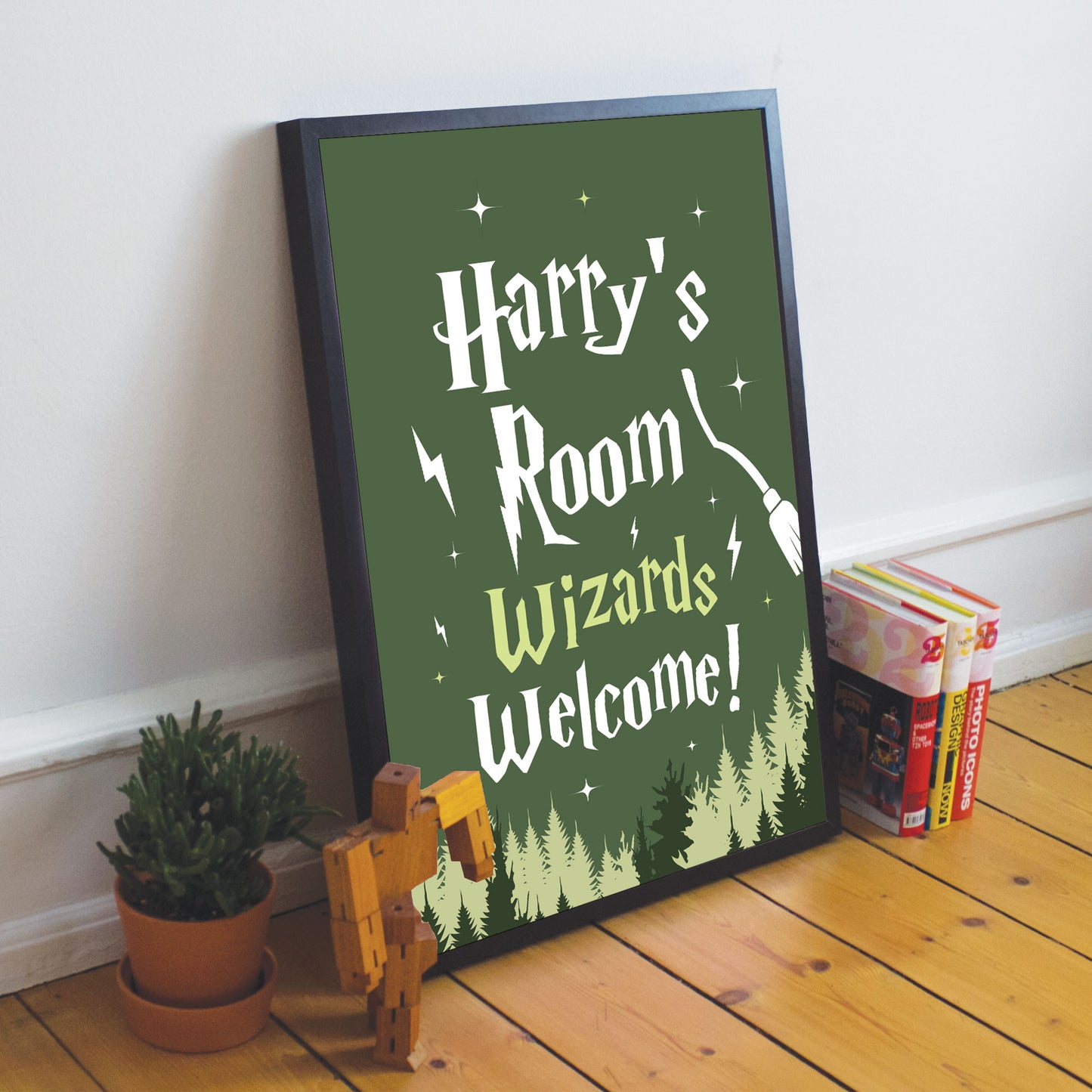 Personalised Boys Bedroom Sign Harry Boy Bedroom Wall Art Potter