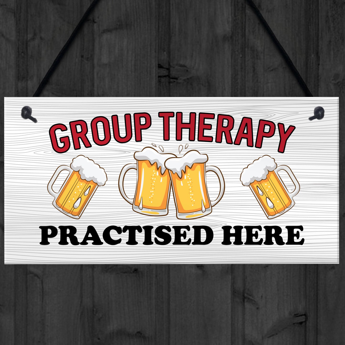 Funny GROUP THERAPY Sign Bar Signs And Plaques Home Decor