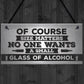 Size Matters Funny Alcohol Bar Pub Man Cave Hanging Plaque